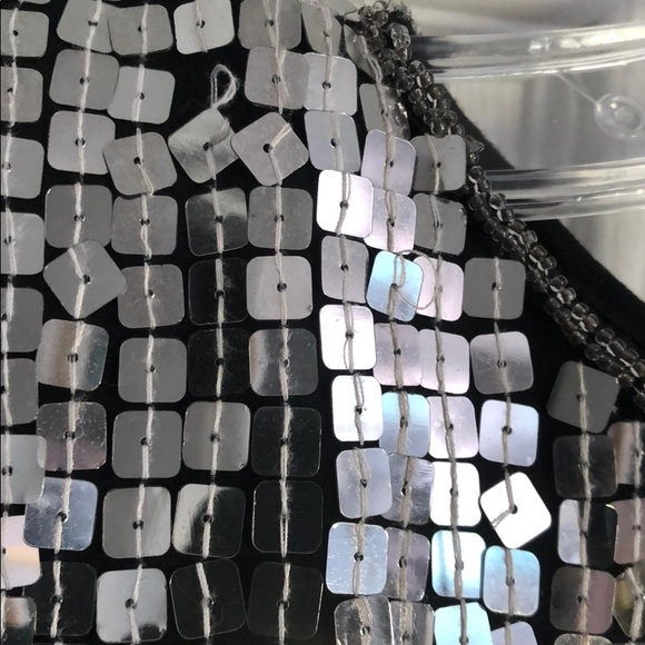 SOLD🥂Vintage Oleg Cassini Sequin Silk Top - Picture 6 of 8